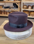 LEIFUR FEDORA | DARK BROWN RUST | RABBIT & HARE DELUXE BLEND | SIZE 58, US 7 1/4