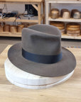 LEIFUR FEDORA | LIGHT SABLE | RABBIT & HARE DELUXE BLEND | SIZE 59, US 7 3/8