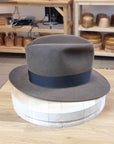 LEIFUR FEDORA | LIGHT SABLE | RABBIT & HARE DELUXE BLEND | SIZE 59, US 7 3/8