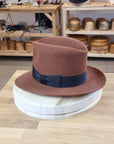 LEIFUR FEDORA | COGNAC | 50X BEAVER BLEND | SIZE 61, US 7 5/8