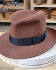LEIFUR FEDORA | COGNAC | 50X BEAVER BLEND | SIZE 61, US 7 5/8