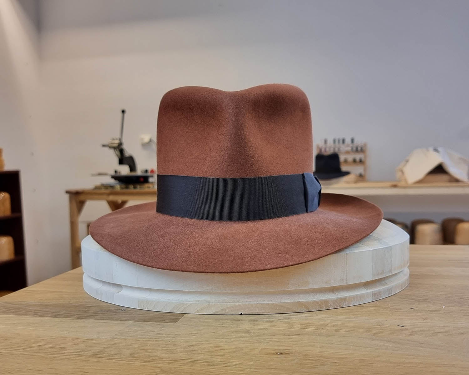 LEIFUR FEDORA | COGNAC | 50X BEAVER BLEND | SIZE 61, US 7 5/8