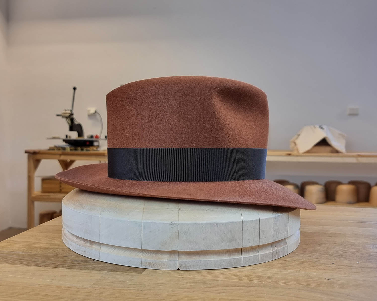 LEIFUR FEDORA | COGNAC | 50X BEAVER BLEND | SIZE 61, US 7 5/8