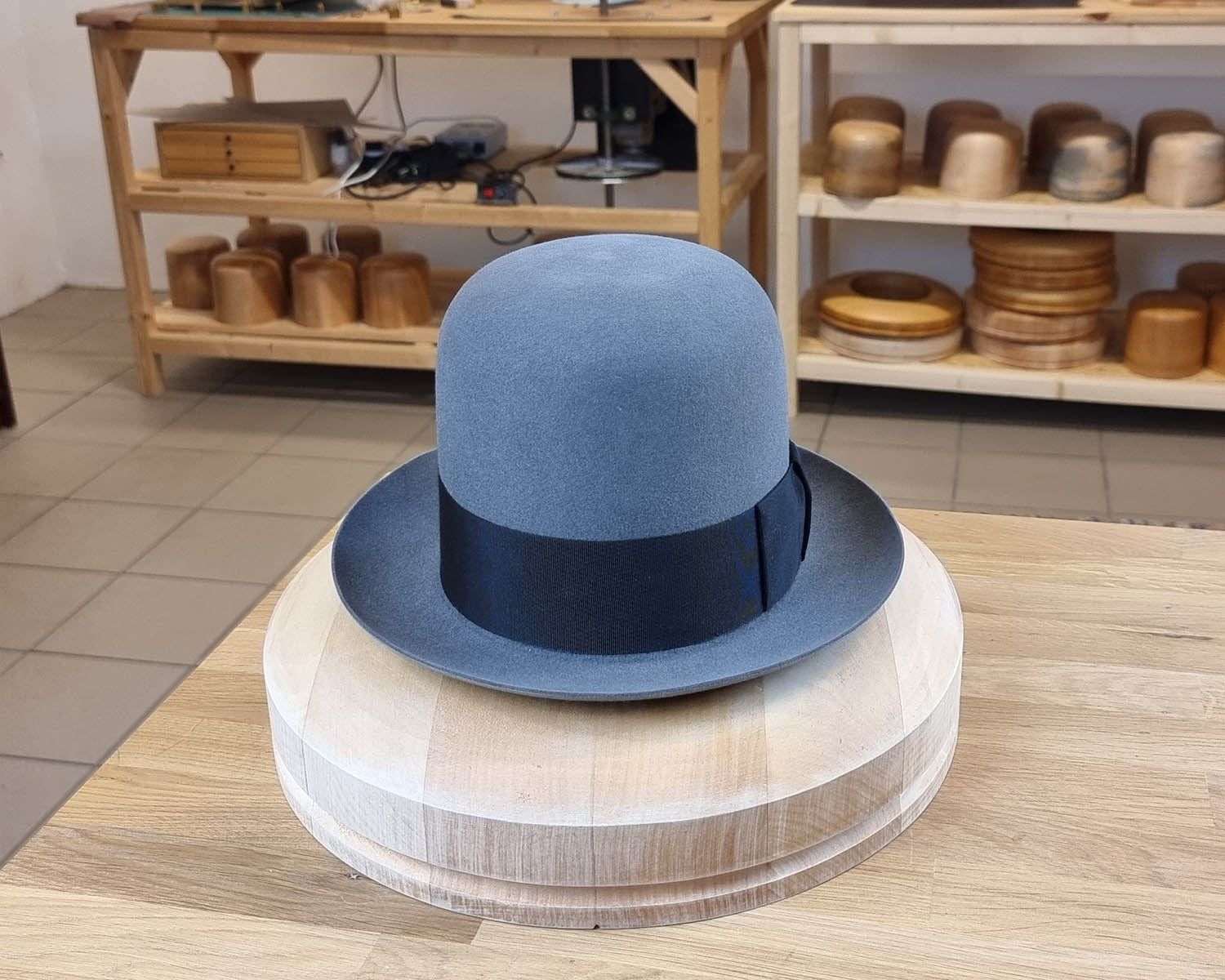 1930s FEDORA | EMERALD GRAY COLOR | 30X BEAVER BLEND | SIZE 57, US 7 1/8