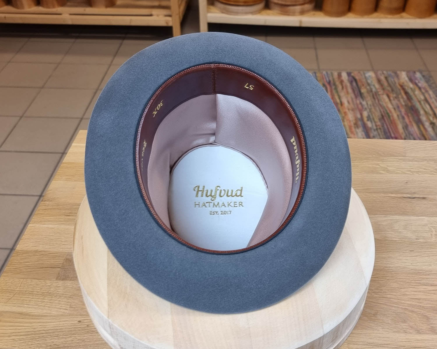 1930s FEDORA | EMERALD GRAY COLOR | 30X BEAVER BLEND | SIZE 57, US 7 1/8