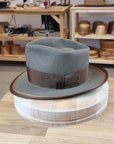 BOGART FEDORA | PECAN COLOR | 100X BEAVER | DUAL BRIM BINDING | SIZE 58, US 7 1/4