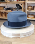 1930s FEDORA | EMERALD GRAY COLOR | 30X BEAVER BLEND | SIZE 57, US 7 1/8