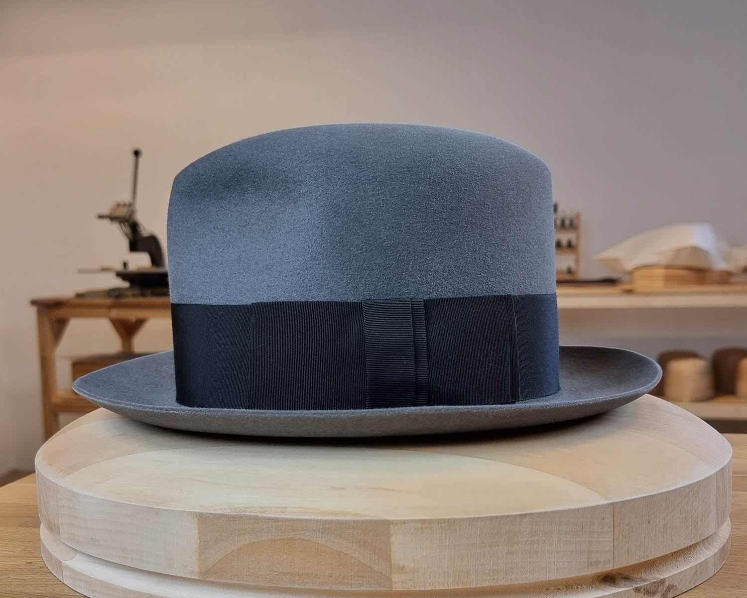 1930s FEDORA | EMERALD GRAY COLOR | 30X BEAVER BLEND | SIZE 57, US 7 1/8