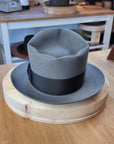 BOGART FEDORA | EMERALD GRAY | 50X BEAVER BLEND | SIZE 61, US 7 5/8