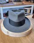 BOGART FEDORA | EMERALD GRAY | 50X BEAVER BLEND | SIZE 61, US 7 5/8