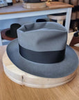 BOGART FEDORA | EMERALD GRAY | 50X BEAVER BLEND | SIZE 62, US 7 3/4