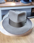 BOGART FEDORA | STONE | 100X BEAVER | SIZE 59, US 7 3/8