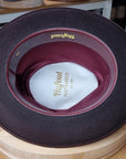 DILLINGER FEDORA | 50X BEAVER BLEND | OXBLOOD | SIZE 59, US 7 3/8