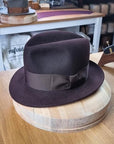 DILLINGER FEDORA | 50X BEAVER BLEND | OXBLOOD | SIZE 59, US 7 3/8
