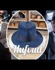 LEIFUR FEDORA | STEEL | 50X BEAVER BLEND | SIZE 59, US 7 3/8
