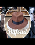 LEIFUR FEDORA | COGNAC | 50X BEAVER BLEND | SIZE 61, US 7 5/8