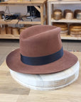 LEIFUR FEDORA | COGNAC | 50X BEAVER BLEND | SIZE 61, US 7 5/8