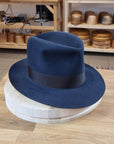 LEIFUR FEDORA | STEEL | 50X BEAVER BLEND | SIZE 59, US 7 3/8