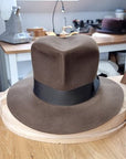 LEIFUR Lucky FEDORA | SABLE BROWN | 100X BEAVER | SIZE 58, US 7 1/4