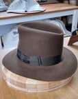 LEIFUR Lucky FEDORA | SABLE BROWN | 100X BEAVER | SIZE 58, US 7 1/4
