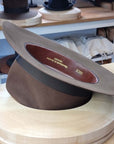LEIFUR Raven Crown FEDORA | SABLE BROWN | 100X BEAVER | SIZE 59, US 7 3/8