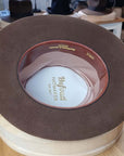 LEIFUR Raven Crown FEDORA | SABLE BROWN | 100X BEAVER | SIZE 60, US 7 1/2