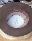 LEIFUR Raven Crown FEDORA | SABLE BROWN | 100X BEAVER | SIZE 62, US 7 3/4