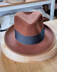 OLAV FEDORA | 50X BEAVER BLEND | COGNAC | SIZE 58, US 7 1/4