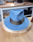 RAGNAR FEDORA | MAJESTIC BLUE | 50X BEAVER BLEND | SIZE 60, US 7 1/2