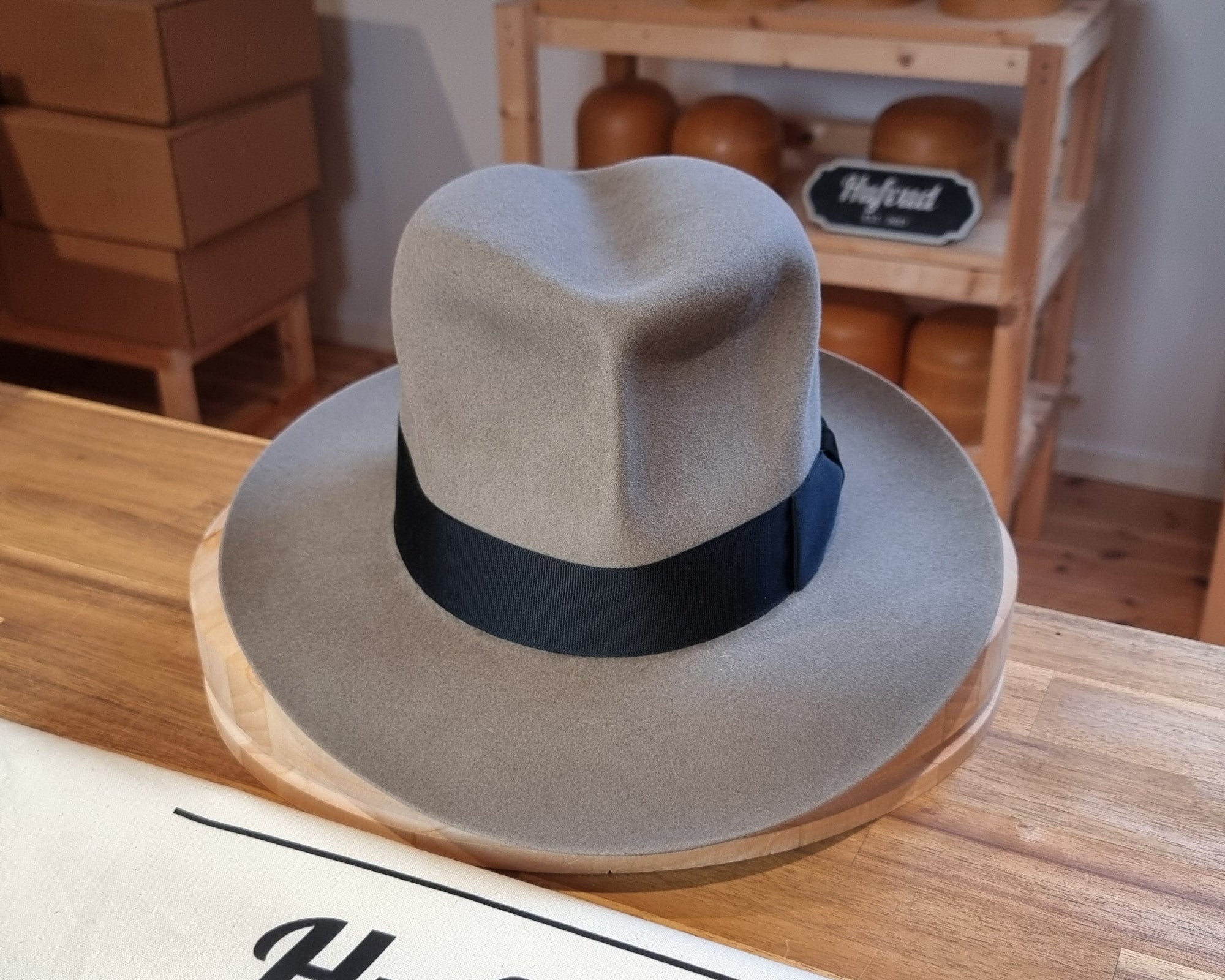 LEIFUR Raven Crown FEDORA | RABBIT &amp; HARE DELUXE BLEND | MULTIPLE SIZE AVAILABLE