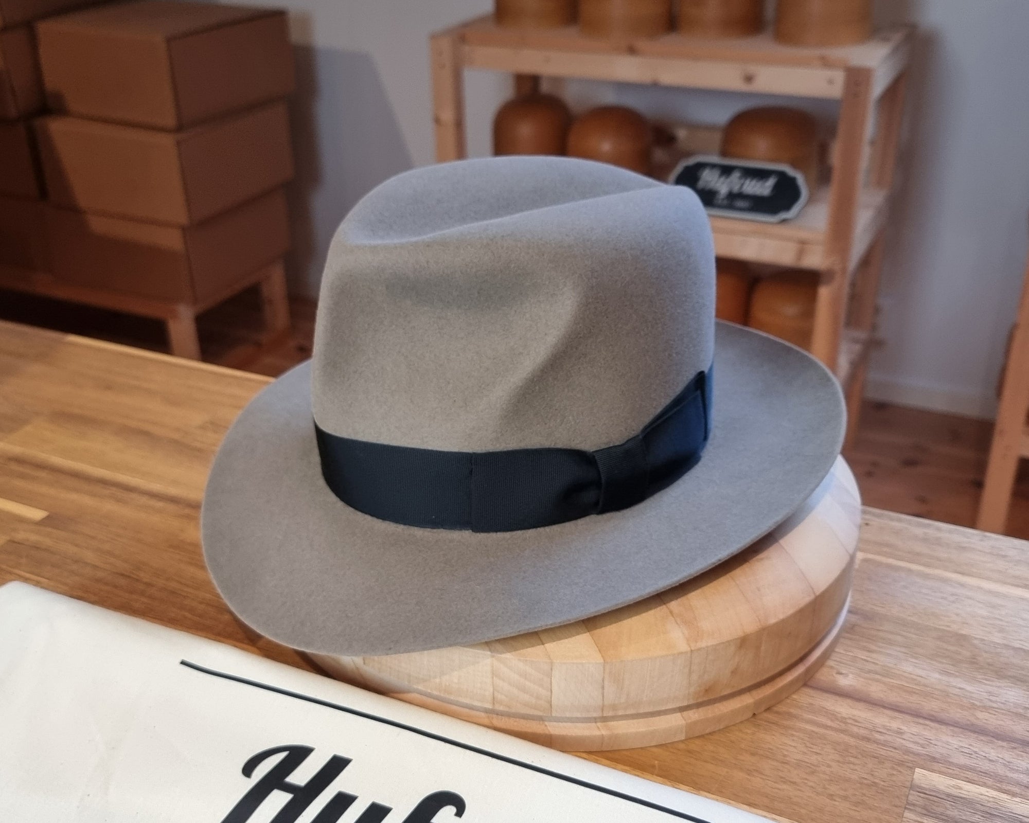 LEIFUR Raven Crown FEDORA | RABBIT &amp; HARE DELUXE BLEND | MULTIPLE SIZE AVAILABLE