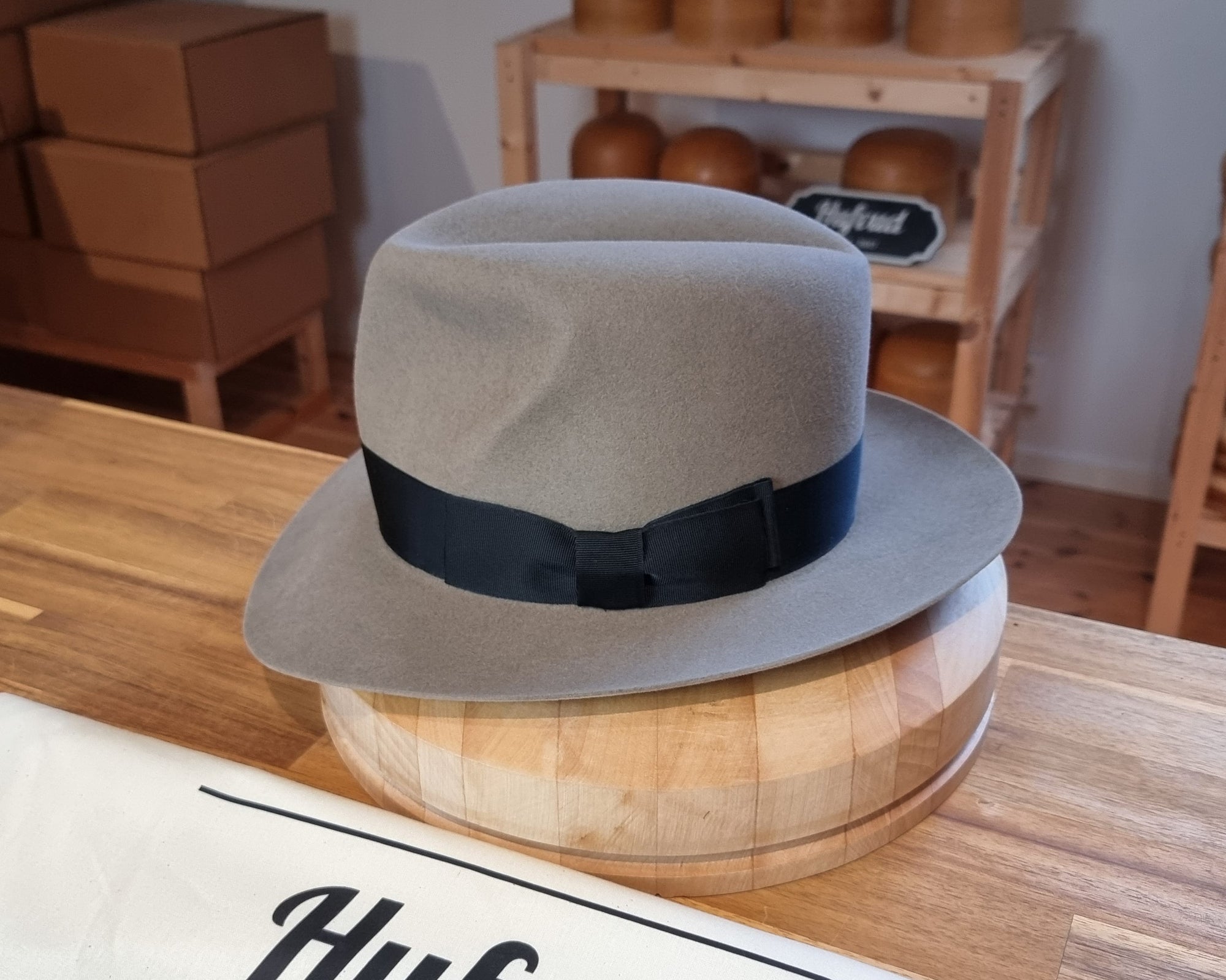 LEIFUR Raven Crown FEDORA | RABBIT &amp; HARE DELUXE BLEND | MULTIPLE SIZE AVAILABLE
