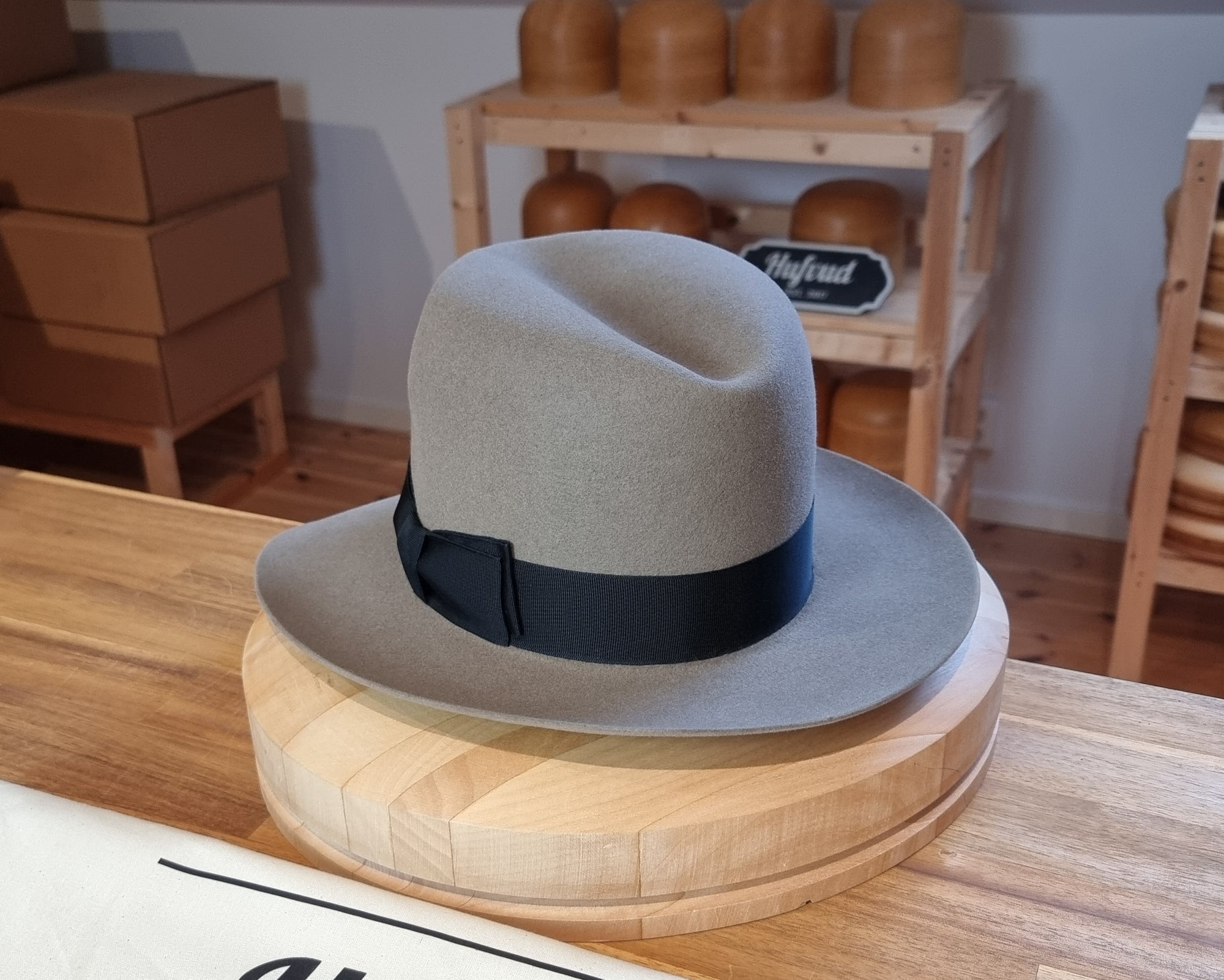LEIFUR Raven Crown FEDORA | RABBIT &amp; HARE DELUXE BLEND | MULTIPLE SIZE AVAILABLE