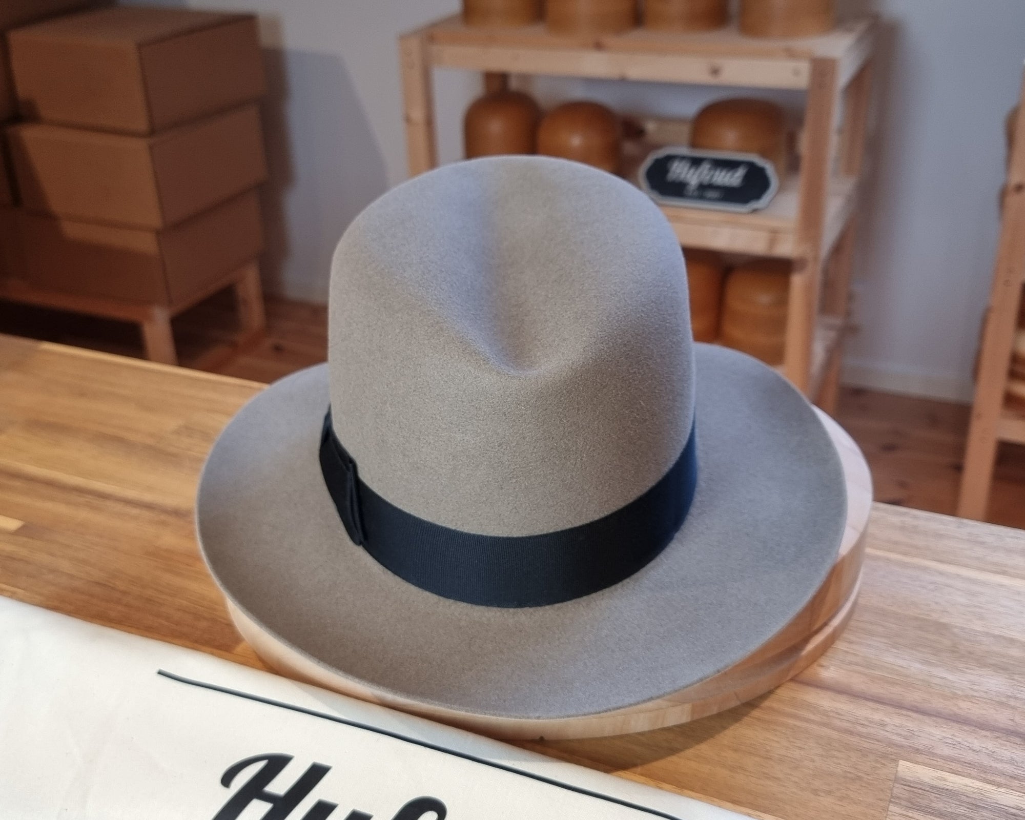 LEIFUR Raven Crown FEDORA | RABBIT &amp; HARE DELUXE BLEND | MULTIPLE SIZE AVAILABLE
