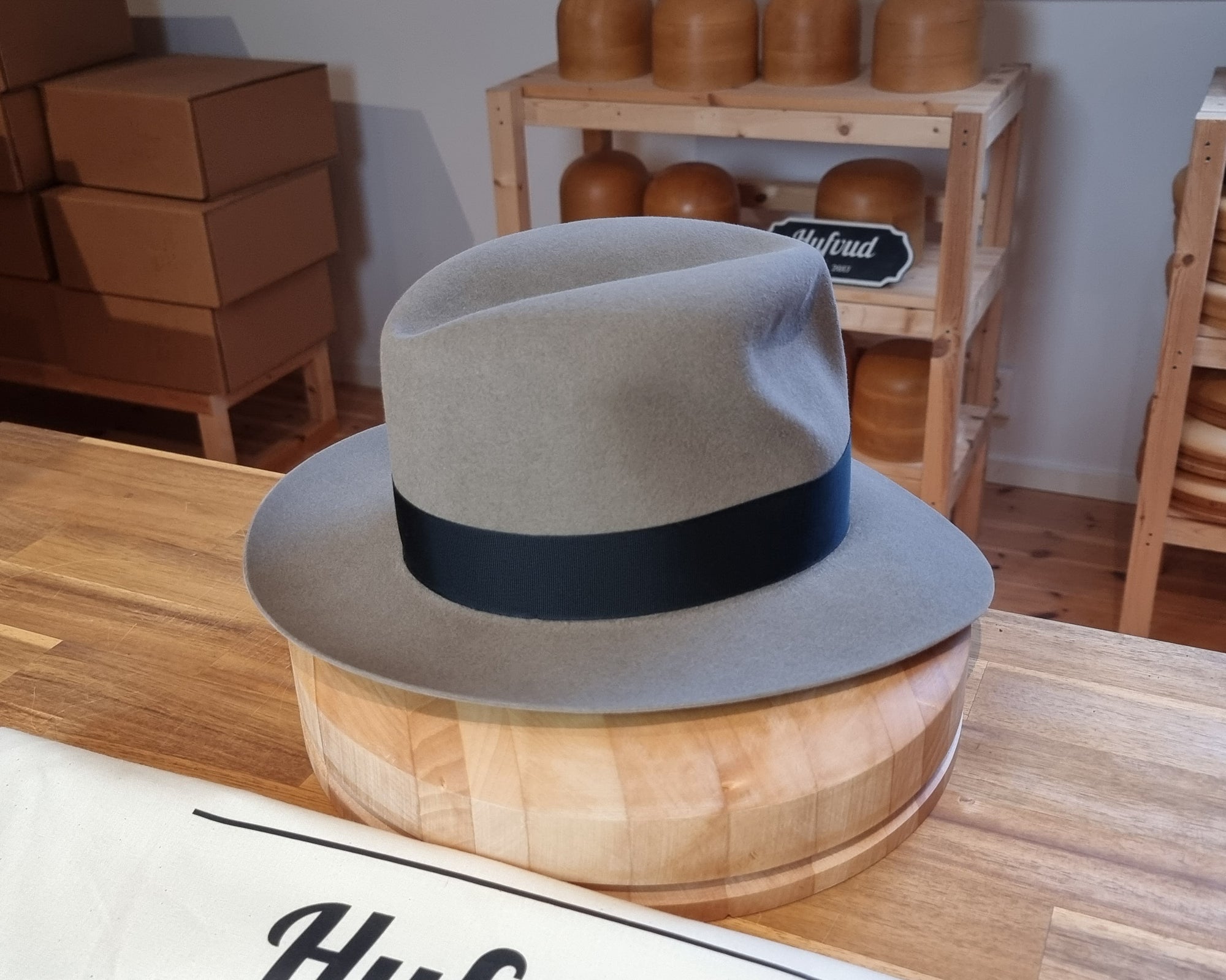 LEIFUR Raven Crown FEDORA | RABBIT &amp; HARE DELUXE BLEND | MULTIPLE SIZE AVAILABLE
