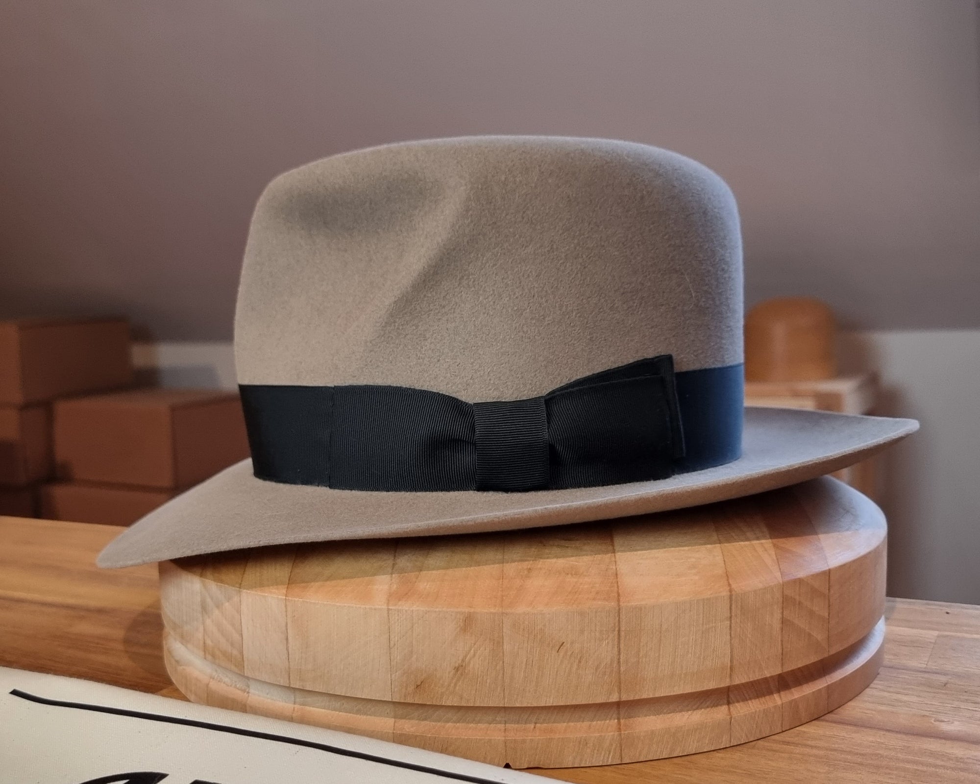 LEIFUR Raven Crown FEDORA | RABBIT &amp; HARE DELUXE BLEND | MULTIPLE SIZE AVAILABLE