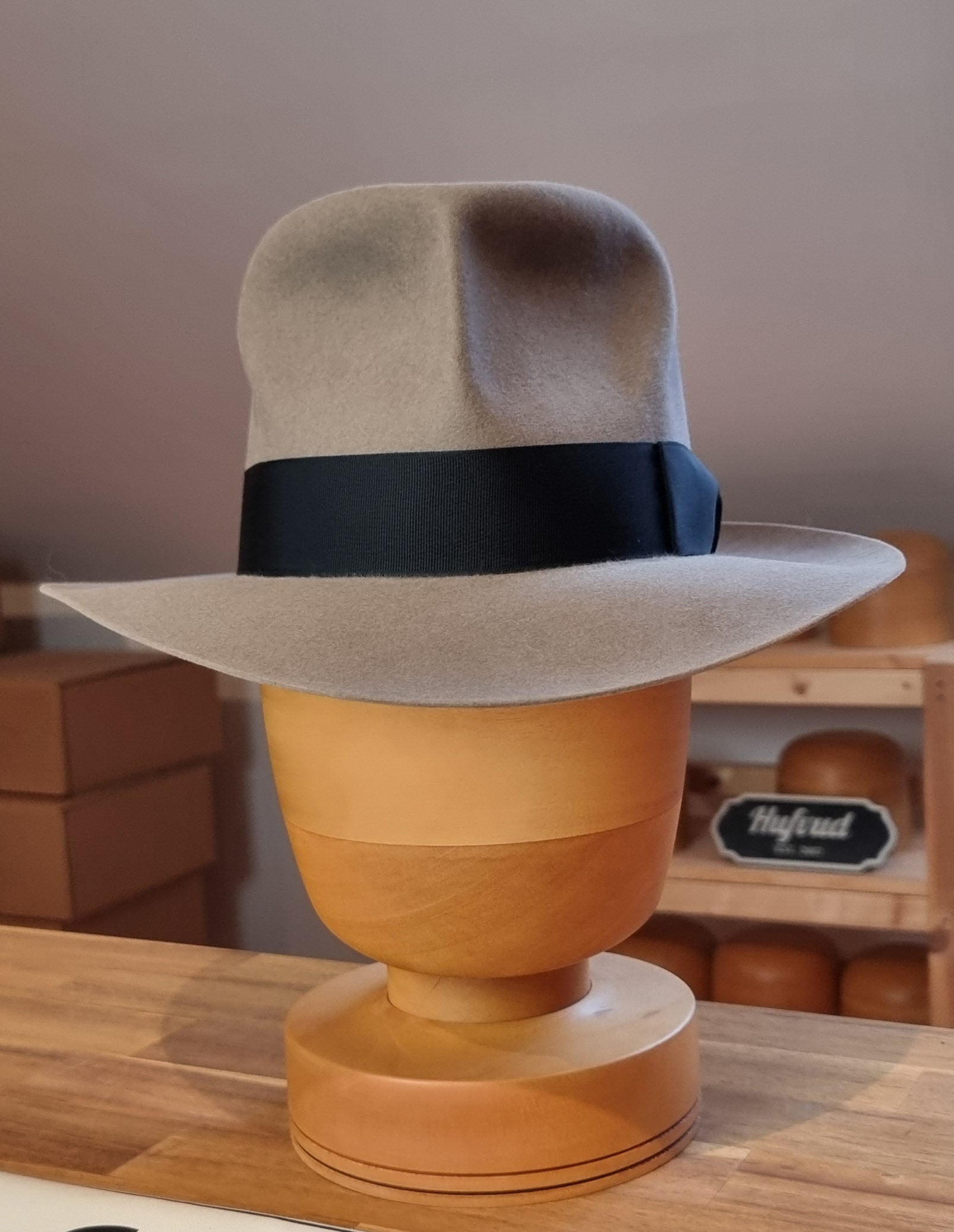 LEIFUR Raven Crown FEDORA | RABBIT &amp; HARE DELUXE BLEND | MULTIPLE SIZE AVAILABLE
