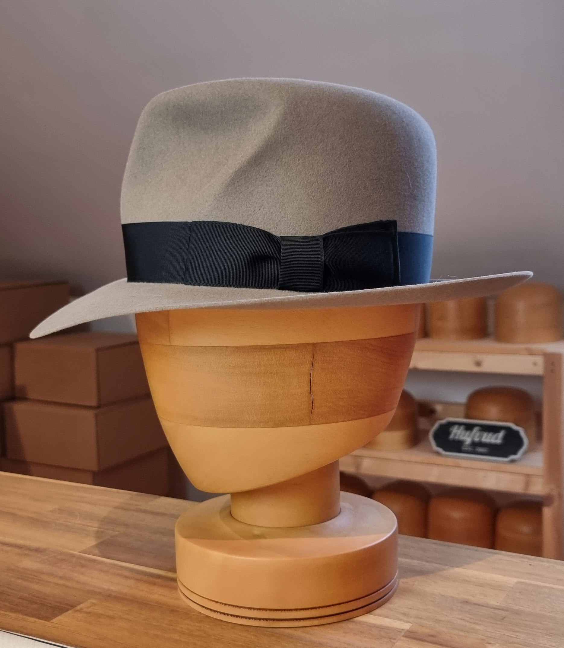 LEIFUR Raven Crown FEDORA | RABBIT &amp; HARE DELUXE BLEND | MULTIPLE SIZE AVAILABLE