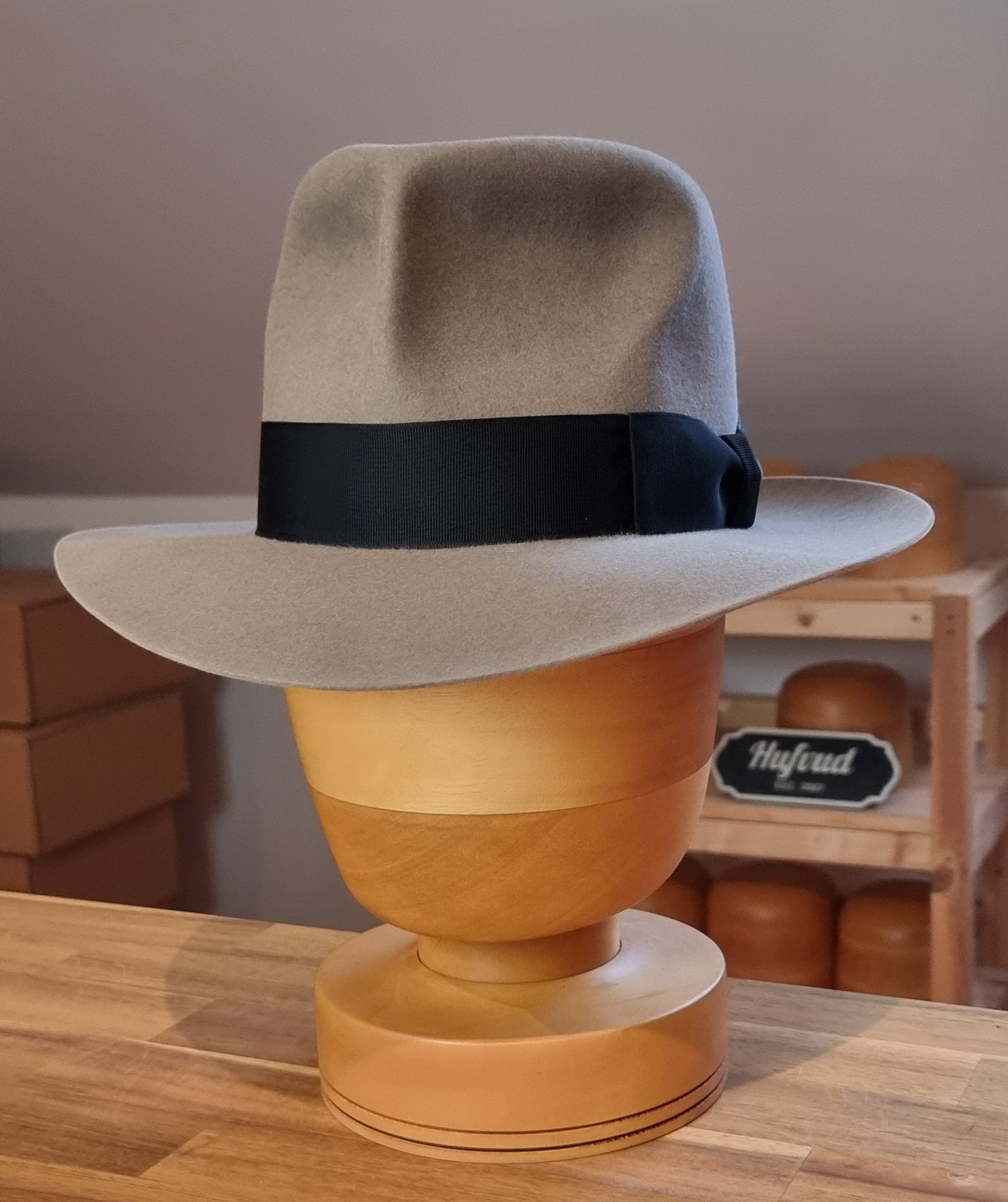 LEIFUR Raven Crown FEDORA | RABBIT &amp; HARE DELUXE BLEND | MULTIPLE SIZE AVAILABLE