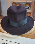 LEIFUR Raven Crown FEDORA | BEAVER FIFTY | OXBLOOD COLOR | MULTIPLE SIZE AVAILABLE