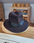 LEIFUR Raven Crown FEDORA | BEAVER FIFTY | OXBLOOD COLOR | MULTIPLE SIZE AVAILABLE