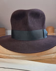 LEIFUR Raven Crown FEDORA | BEAVER FIFTY | OXBLOOD COLOR | MULTIPLE SIZE AVAILABLE