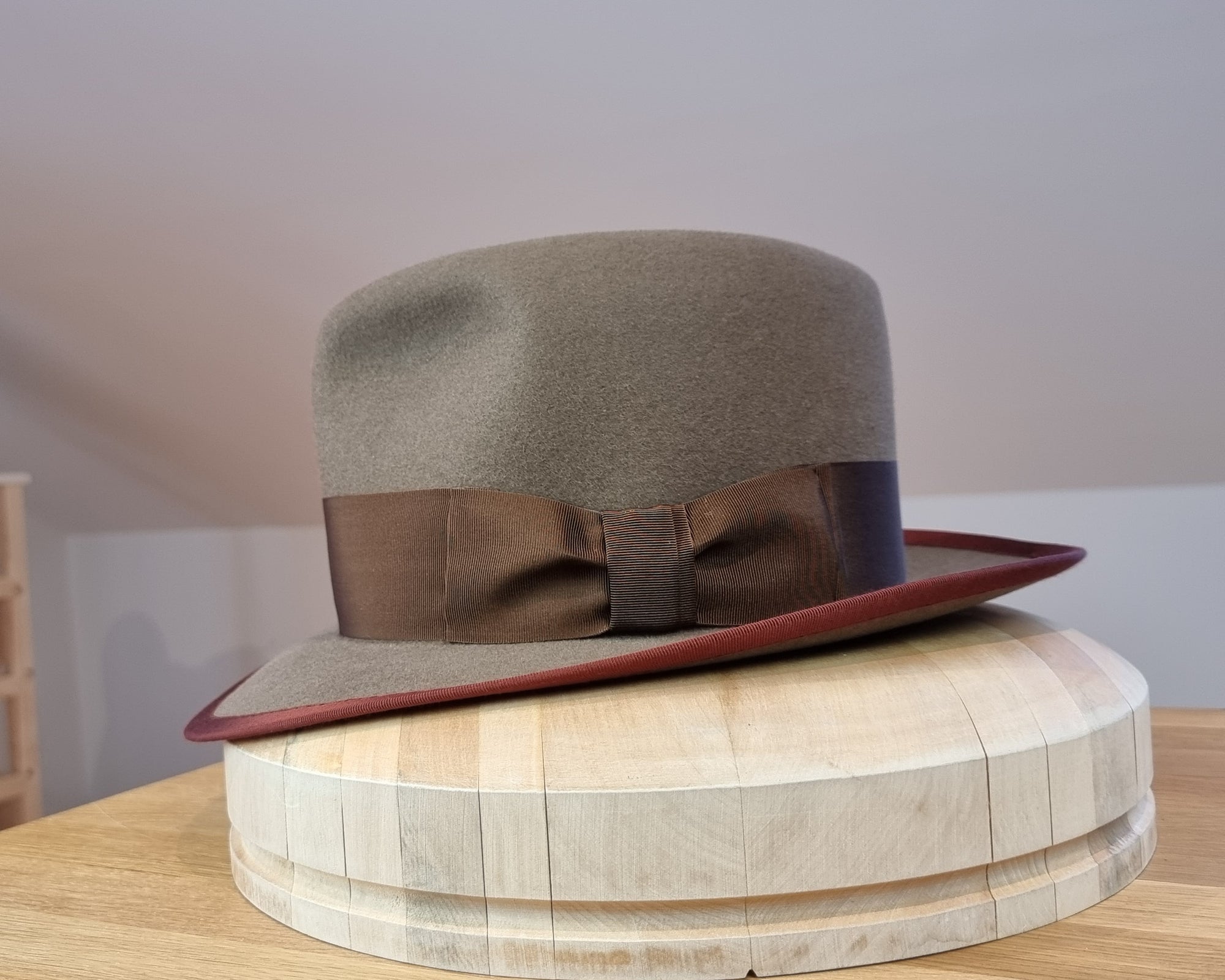 CAGNEY FEDORA | WHISKEY COLOR | DELUXE RABBIT &amp; HARE BLEND | SIZE 58, US 7 1/4