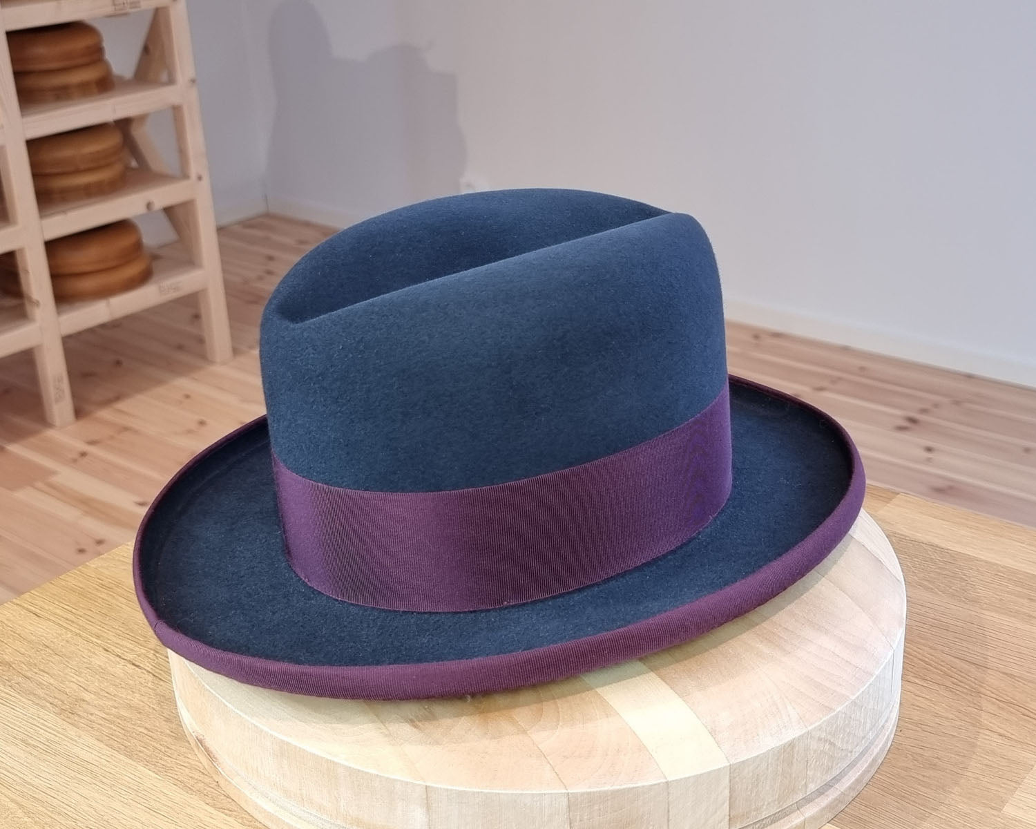 MOUNTAIN RESEARCH “Homburg Hat\" Mountain Research Homburg Hat ブラック Handcrafted Men's Homburg