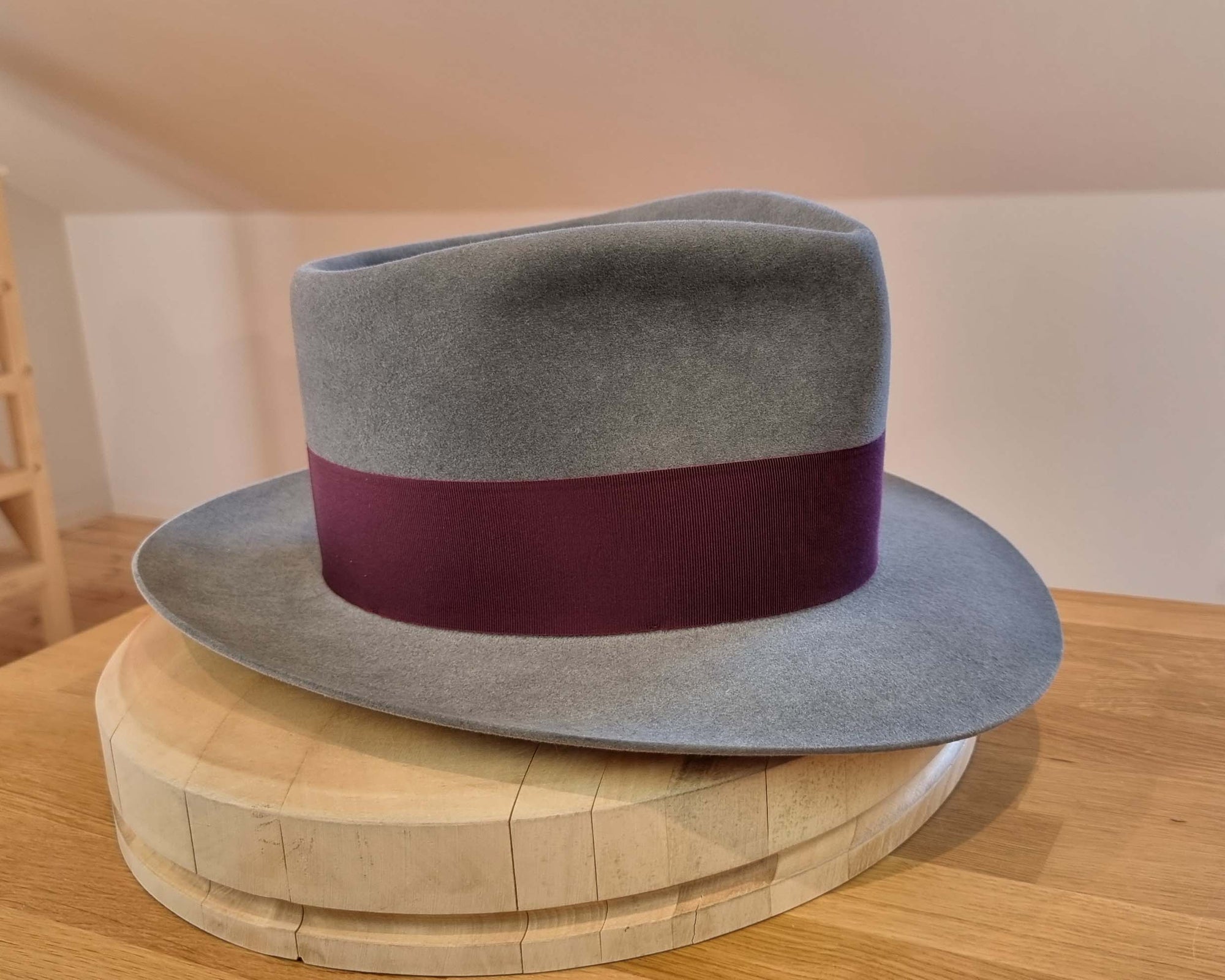 WHIPPET FEDORA | 100X NUTRIA | STEEL COLOR | SIZE 59, US 7 3/8