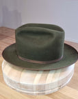 OPEN ROAD HAT | RABBIT & HARE DELUXE BLEND | MOSS GREEN COLOR | SIZE 59, US 7 3/8