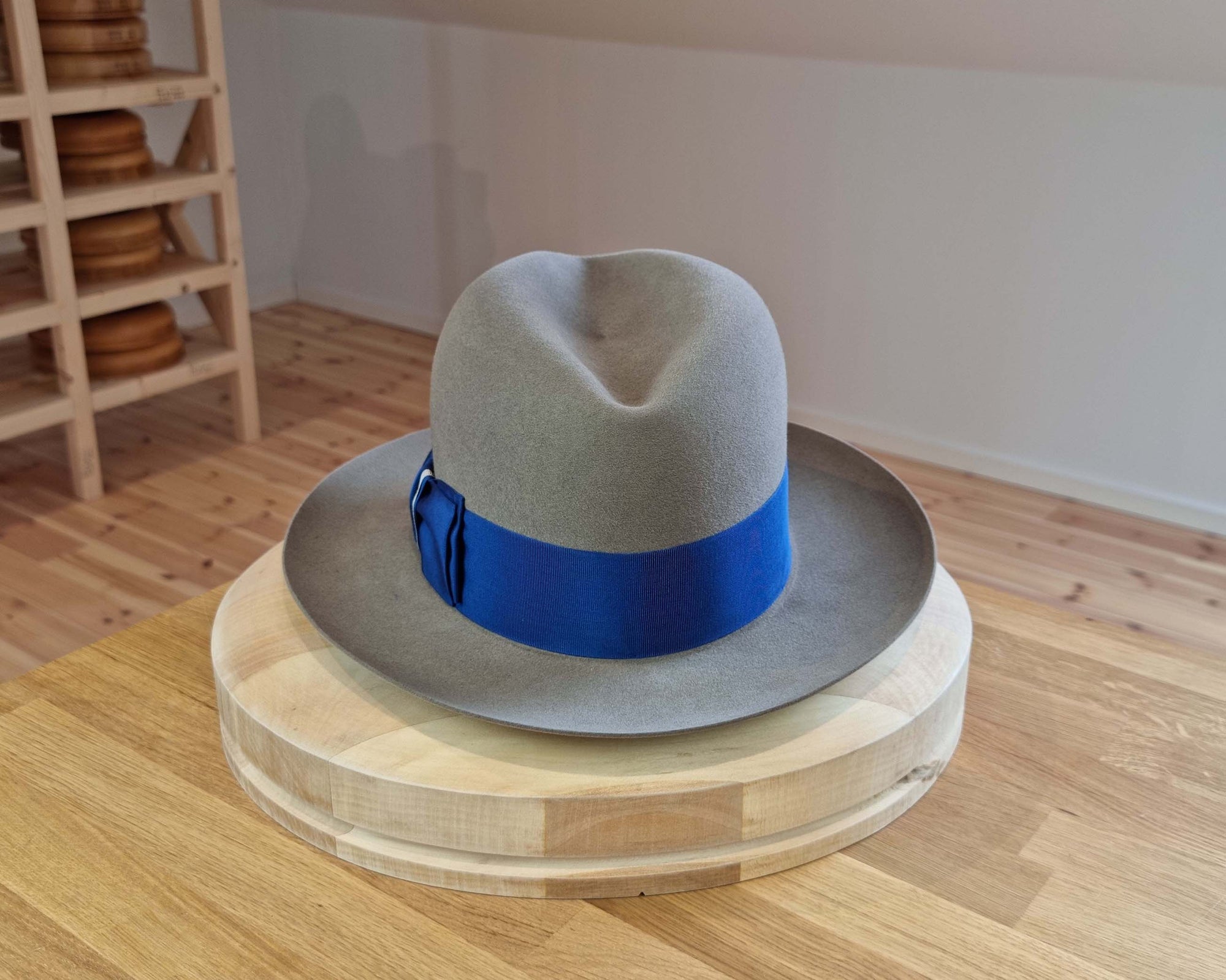 CAGNEY FEDORA | RABBIT &amp; HARE DELUXE BLEND | STONE COLOR | SIZE 60, US 7 1/2