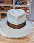 LEIFUR Lucky FEDORA | 100X BEAVER | SILVERBELLY COLOR | SIZE 58, US 7 1/4