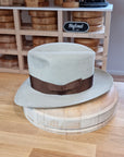 LEIFUR Lucky FEDORA | 100X BEAVER | SILVERBELLY COLOR | SIZE 58, US 7 1/4