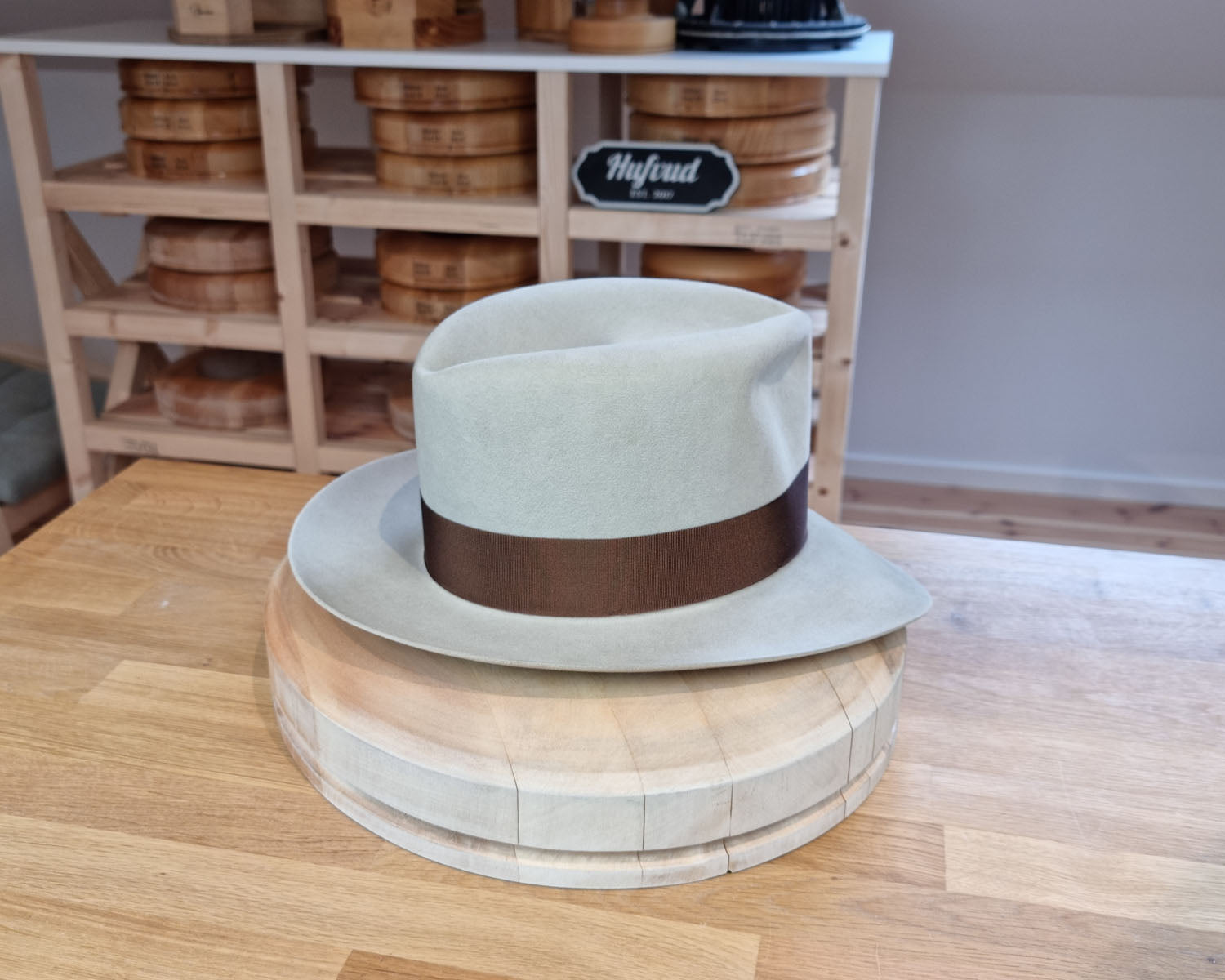 LEIFUR Lucky FEDORA | 100X BEAVER | SILVERBELLY COLOR | SIZE 58, US 7 1/4